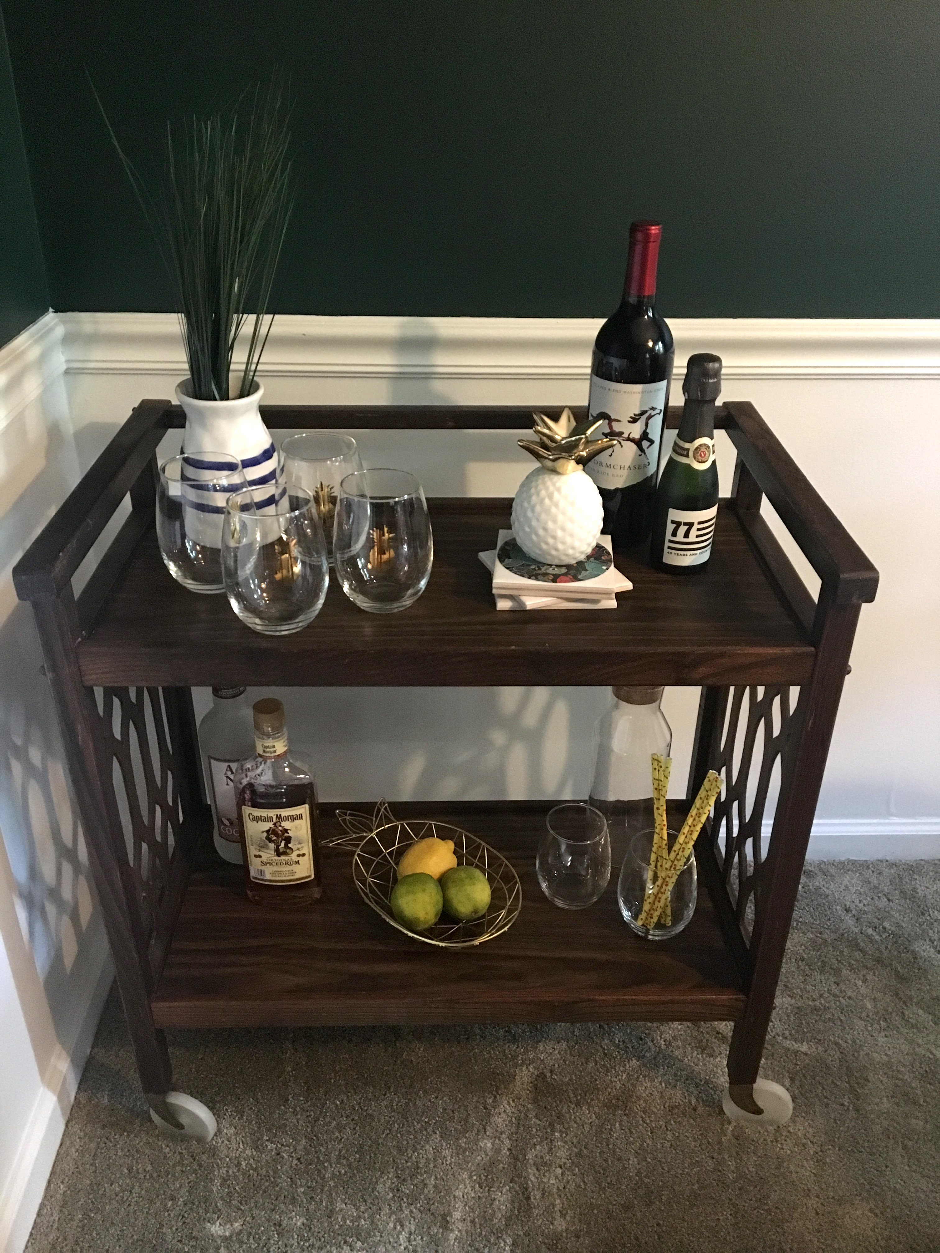 bar cart styling