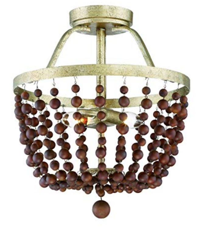 diy beaded chandelier